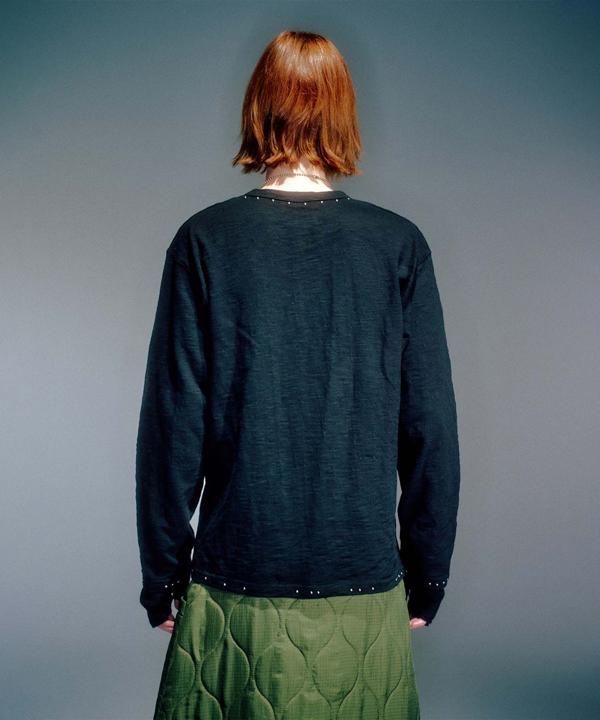 베이컨트 아카이브(VACANT ARCHIVE) AXEL STUD LONG SLEEVE STUD LONG SLEEVE BLACK