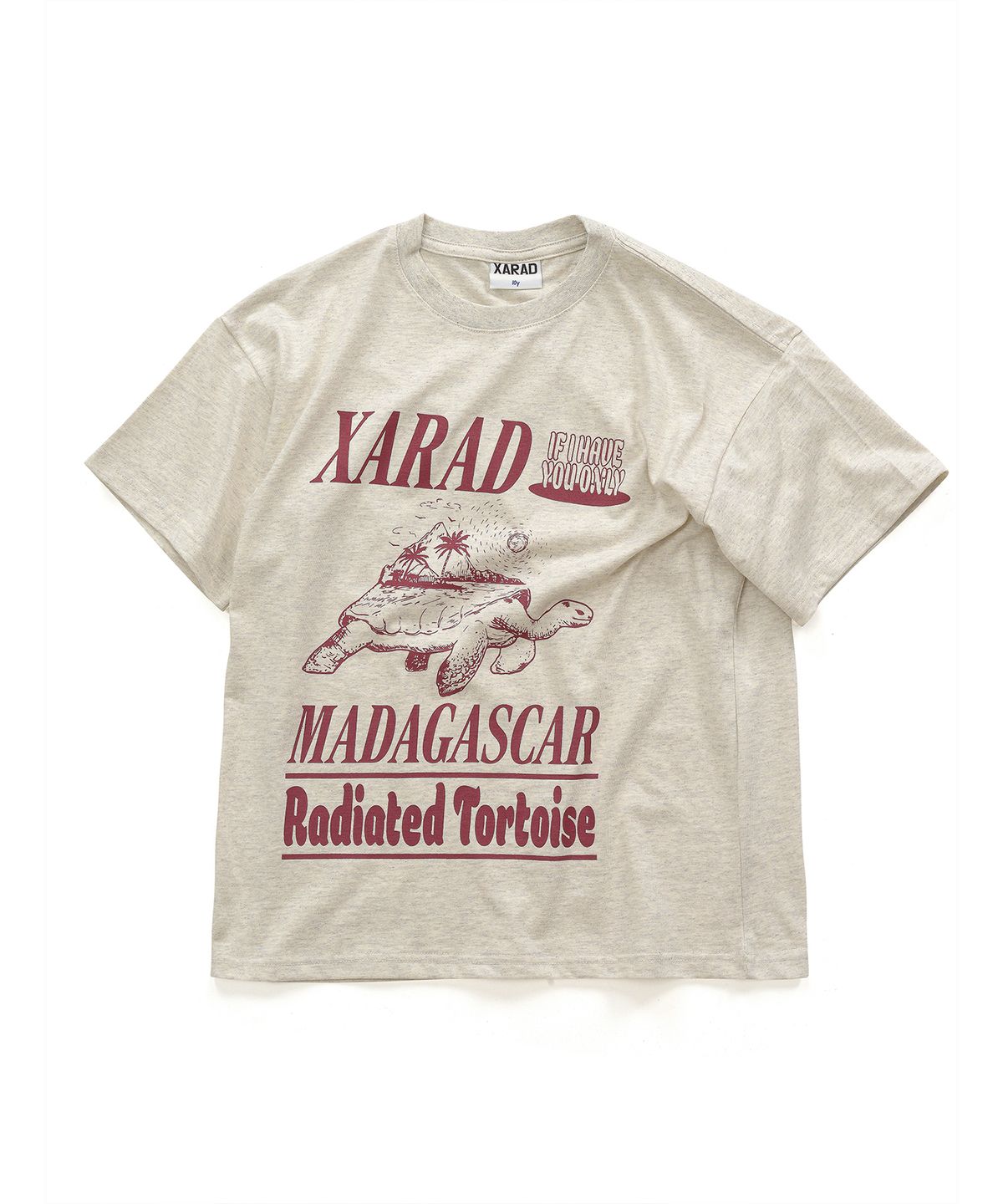 자라드(XARAD) 모로코이 티셔츠_오트밀