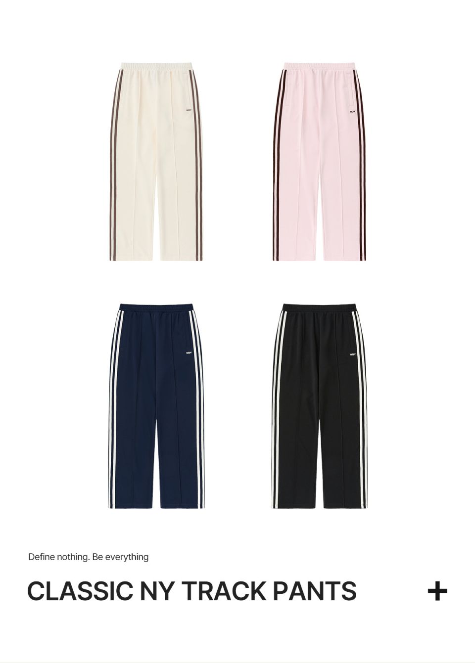 MUSINSA | NDY (nerdy) [celeb worn] Classic NY Track Pants Navy