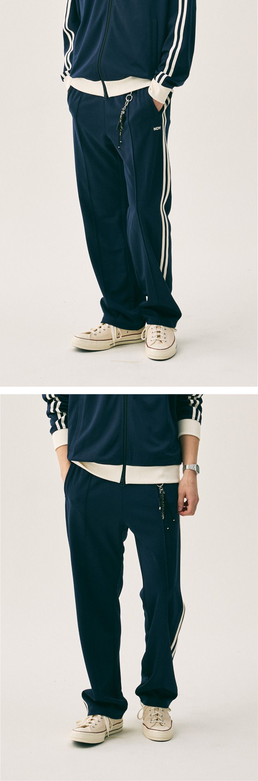 MUSINSA | NDY (nerdy) [celeb worn] Classic NY Track Pants Navy