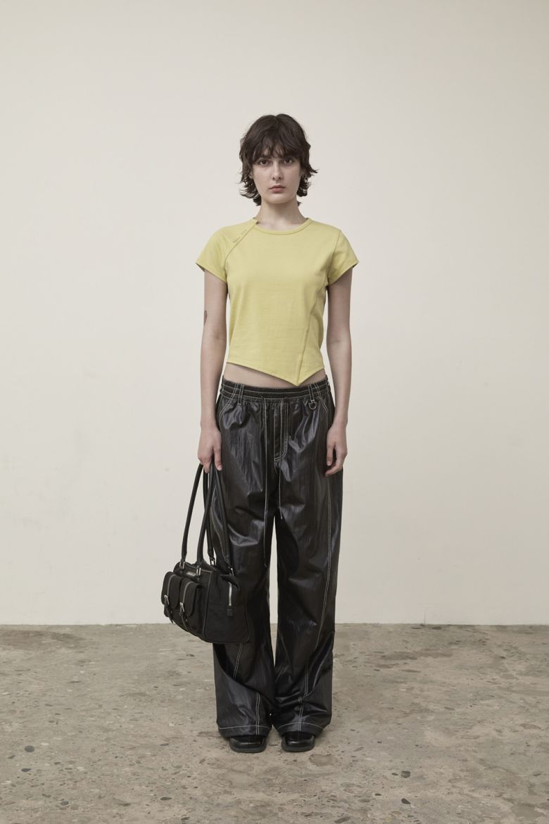 MUSINSA | MATIN KIM DOUBLE POCKET SPORTY TOTE BAG IN BLACK