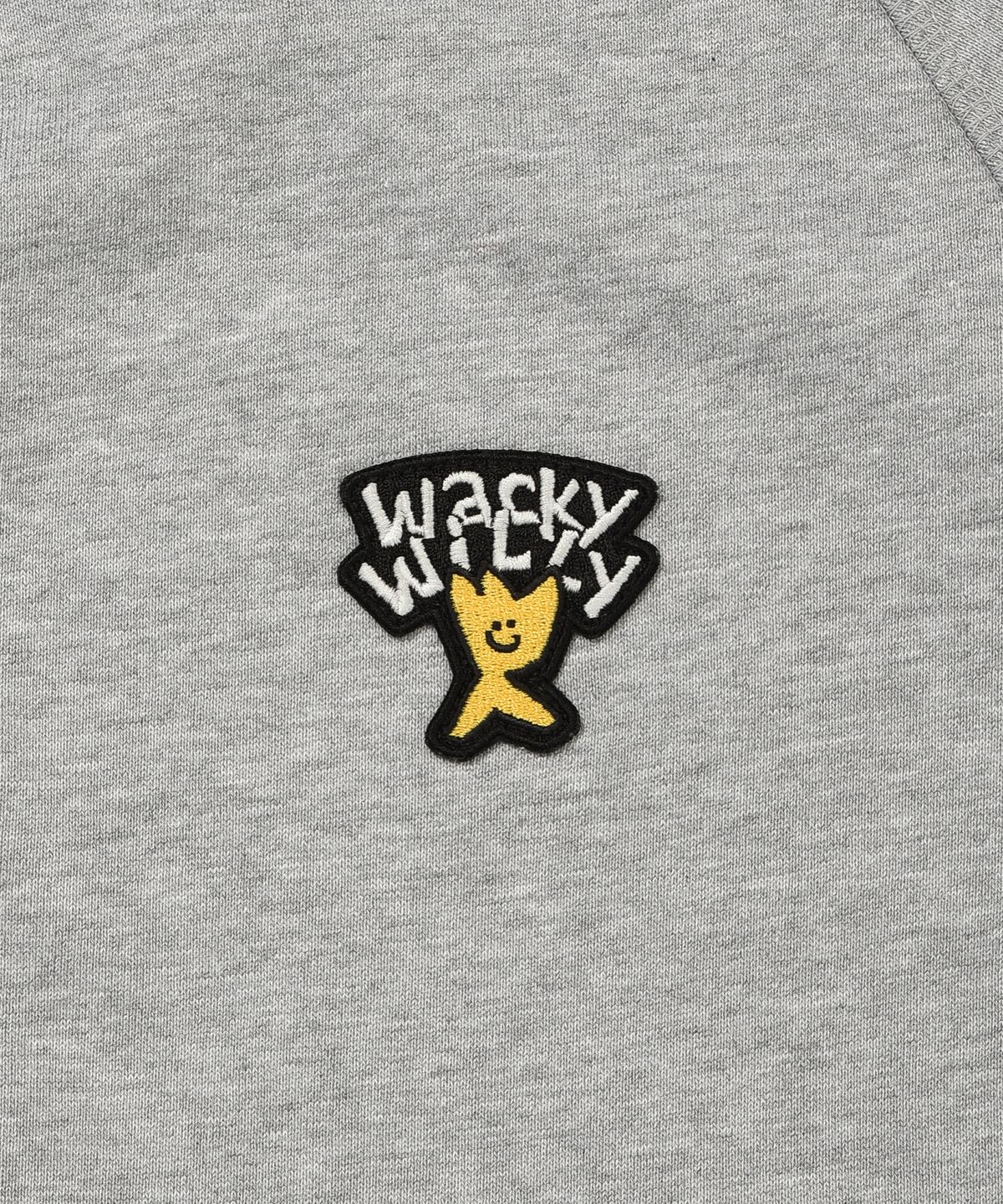와키윌리(WACKY WILLY) 키키 로고 브이넥 가디건 그레이