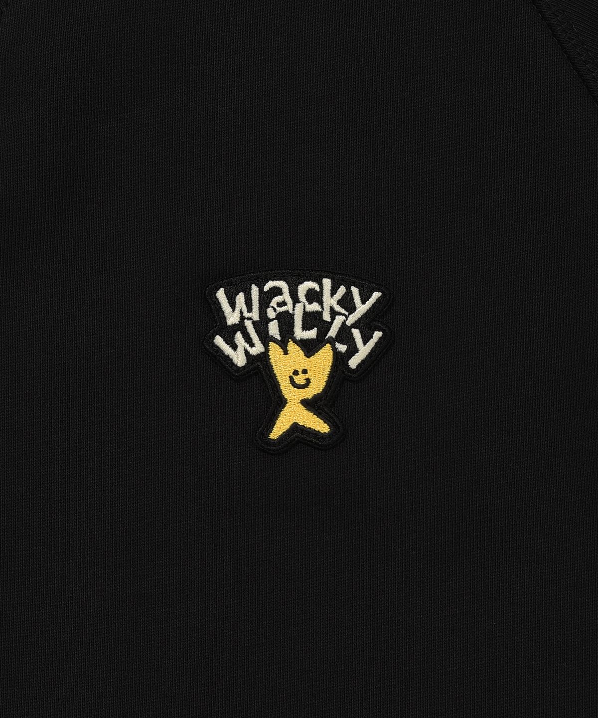 와키윌리(WACKY WILLY) 키키 로고 브이넥 가디건 블랙