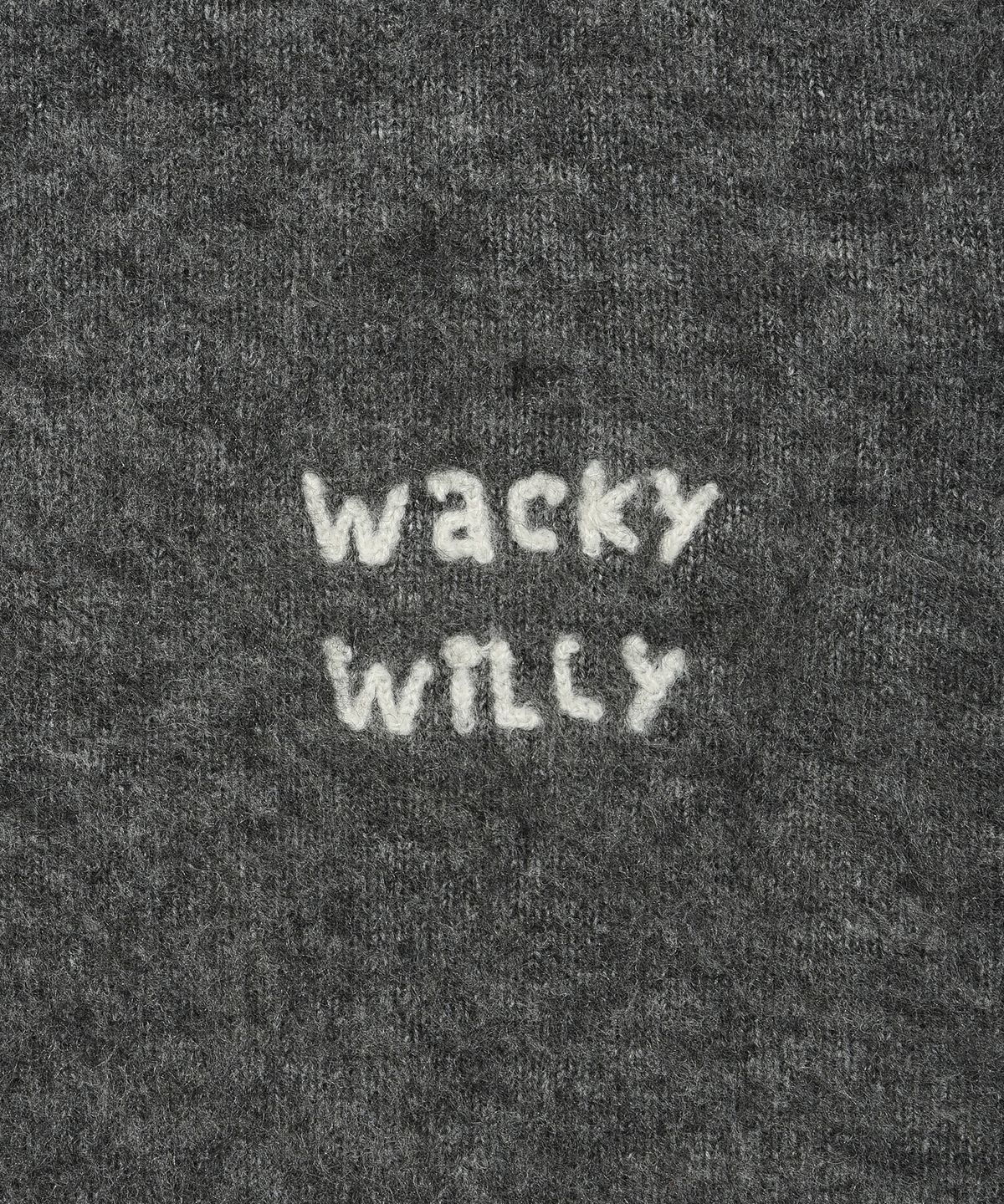 와키윌리(WACKY WILLY) 헤어리 풀오버 니트 그레이
