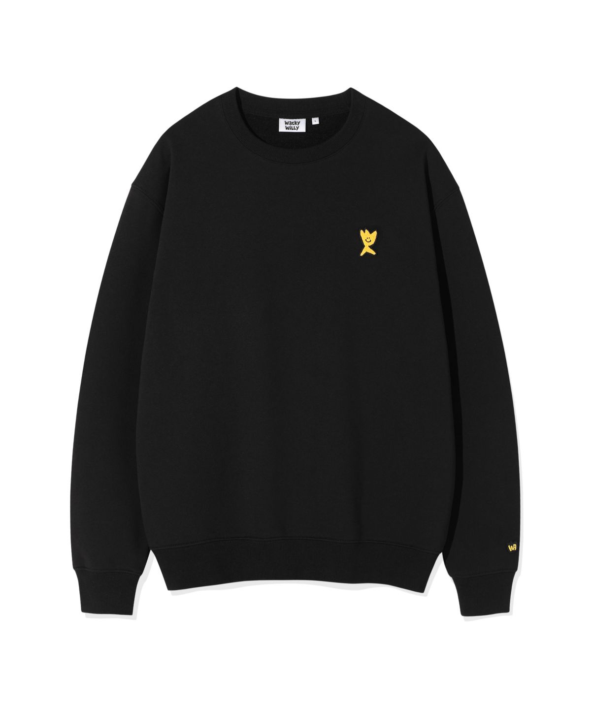 와키윌리(WACKY WILLY) 기모 키키로고 맨투맨 (4 colors)