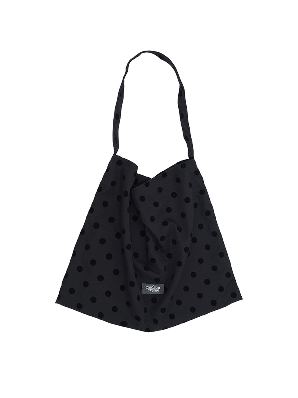 메종크렘(MAISON CREME) Topping Ecobag_Black dot