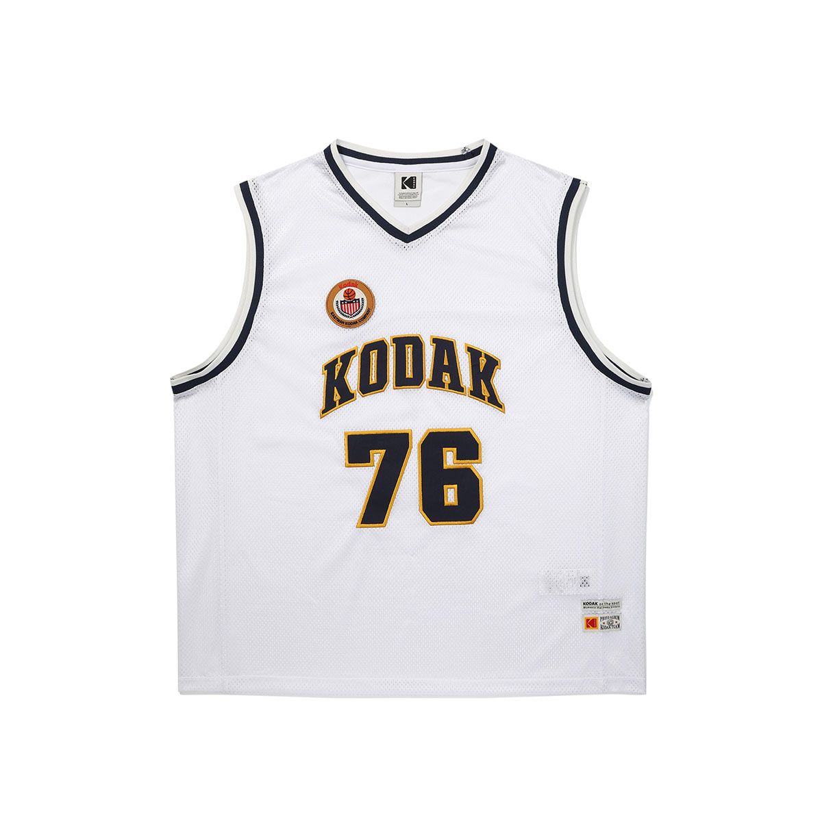 코닥(KODAK) 바스켓볼 메쉬 탑 WHITE