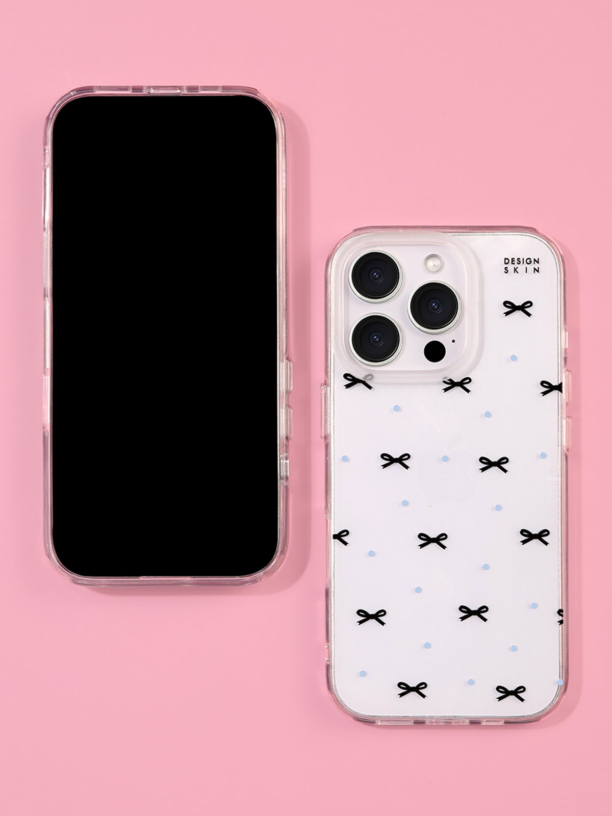 디자인스킨(DESIGNSKIN) 클리어 그래픽 케이스_블랙리본