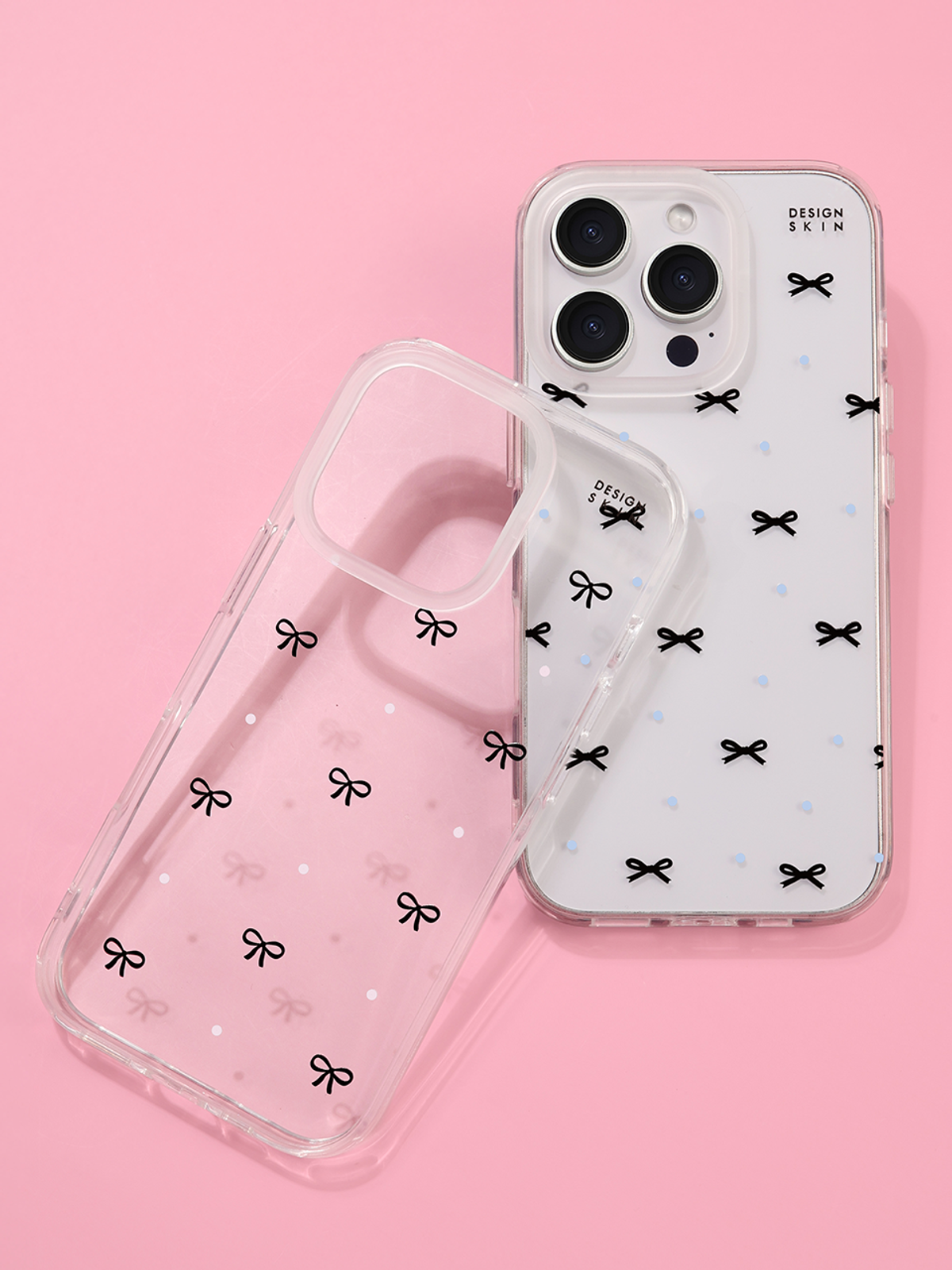 디자인스킨(DESIGNSKIN) 클리어 그래픽 케이스_블랙리본