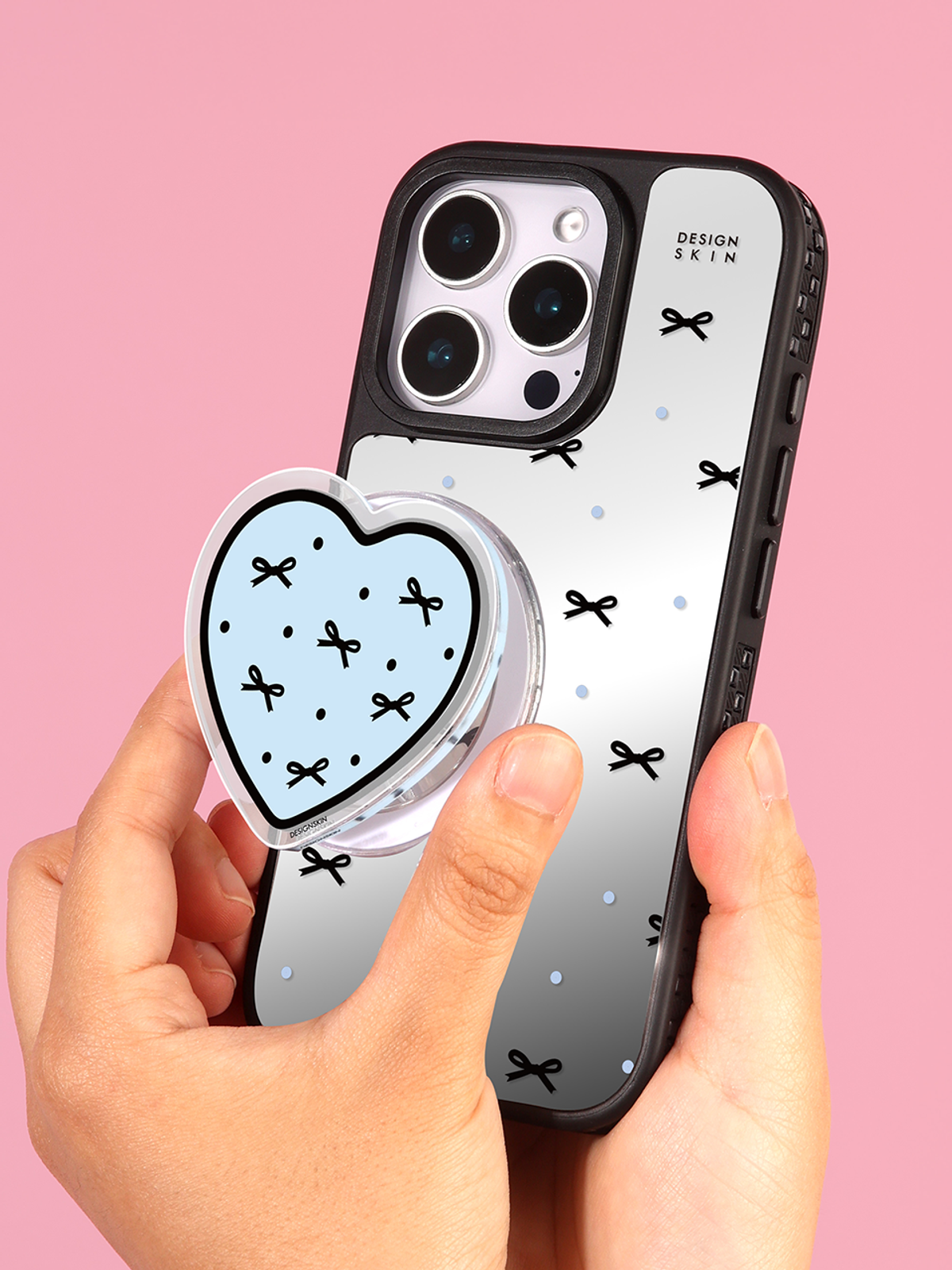 디자인스킨(DESIGNSKIN) 맥세이프 미러 그래픽 케이스_블랙리본