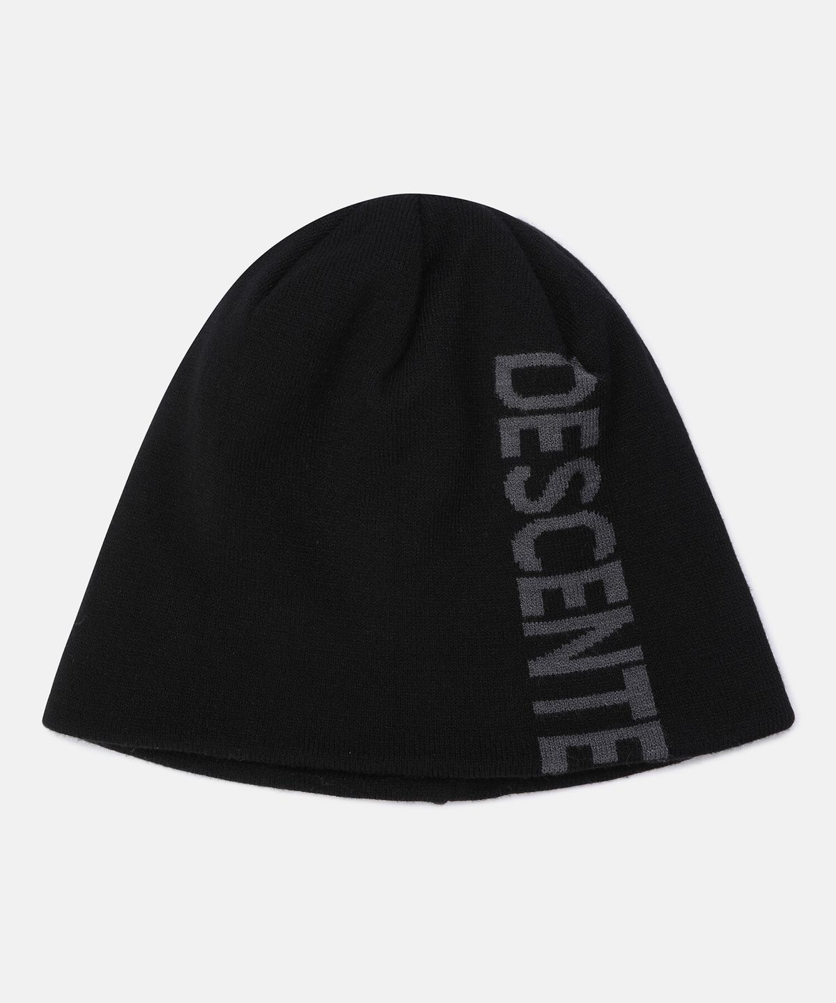 데상트(DESCENTE) 플랫 자카드 비니 블랙(SQ323UKC94)