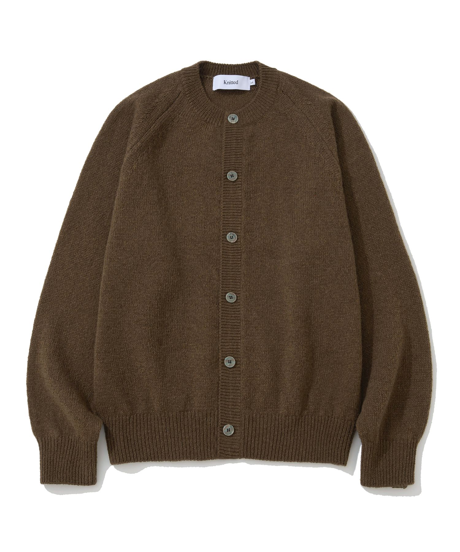 HYSFORM カーディガン　ブラウン MUSINSA公式 | KNITTED シェギドック ウール100% ラウンドカーディガン