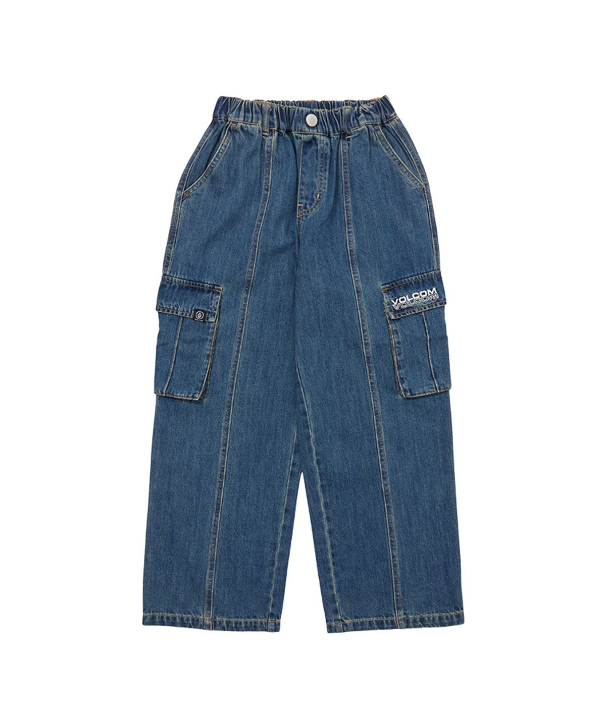 볼컴 키즈(VOLCOM KIDS) 볼컴키즈 카고 포켓 데님팬츠 D5F009