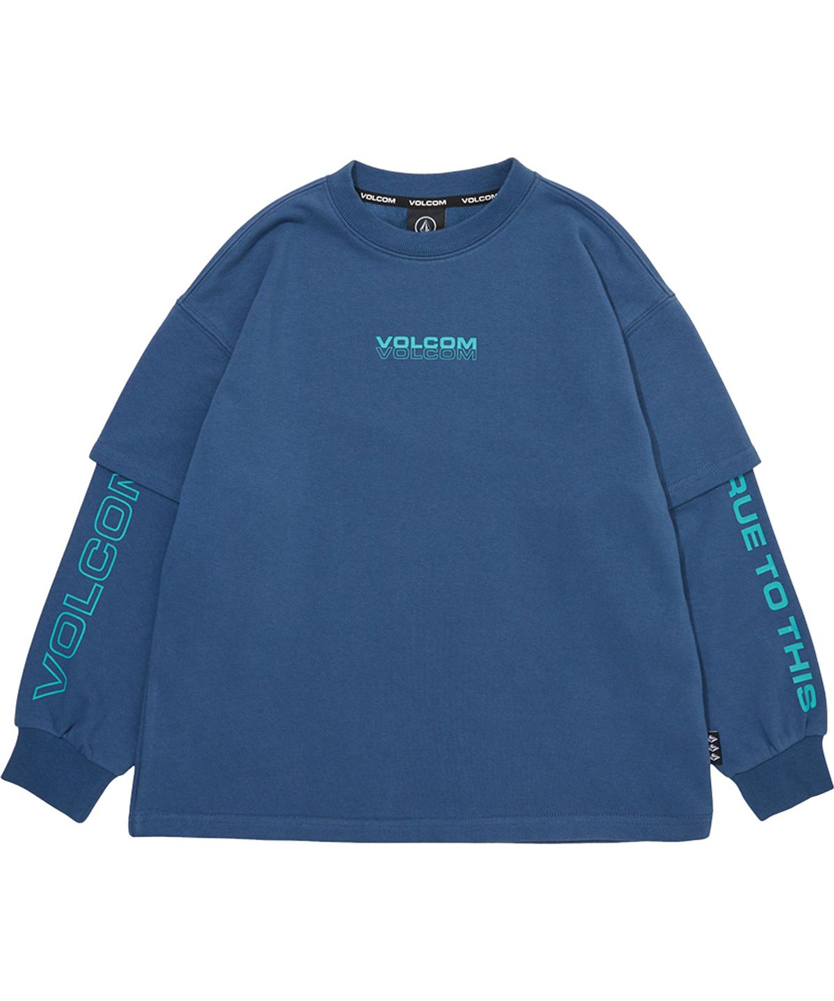 볼컴 키즈(VOLCOM KIDS) 볼컴키즈 레터링 레이어드 맨투맨 D5F006