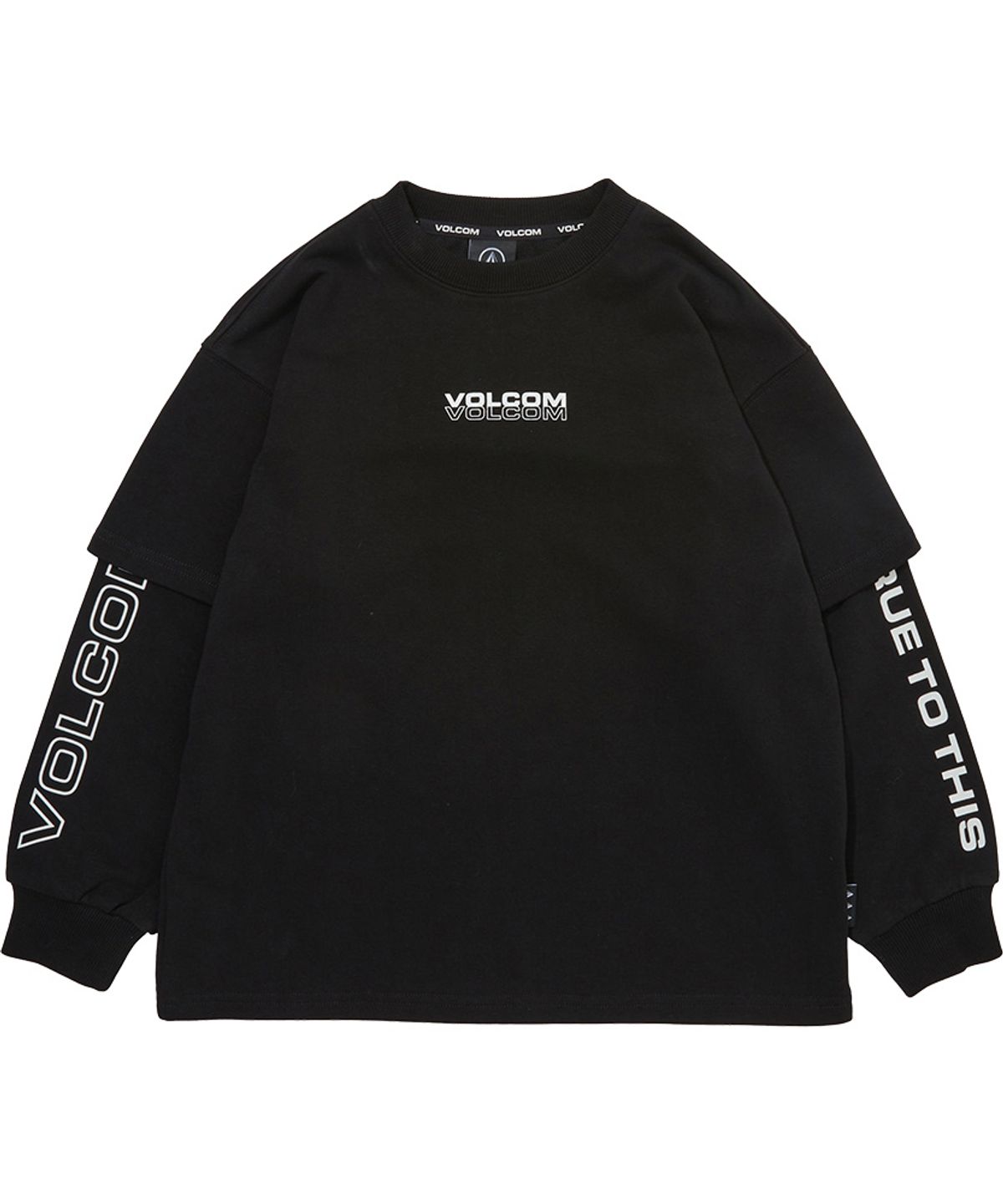 볼컴 키즈(VOLCOM KIDS) 볼컴키즈 레터링 레이어드 맨투맨 D5F006