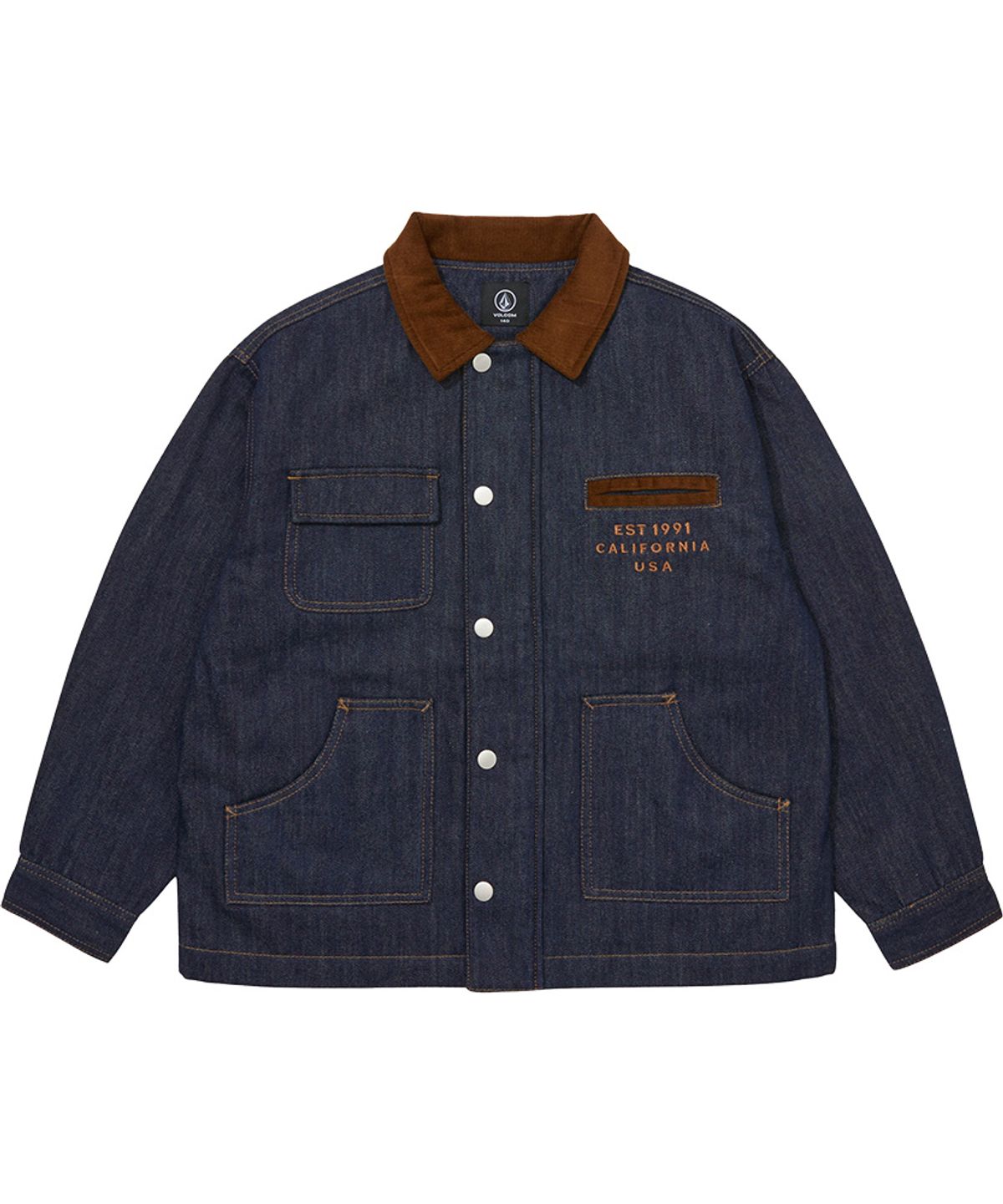 볼컴 키즈(VOLCOM KIDS) 볼컴키즈 코듀로이 데님 워크자켓 D5F007
