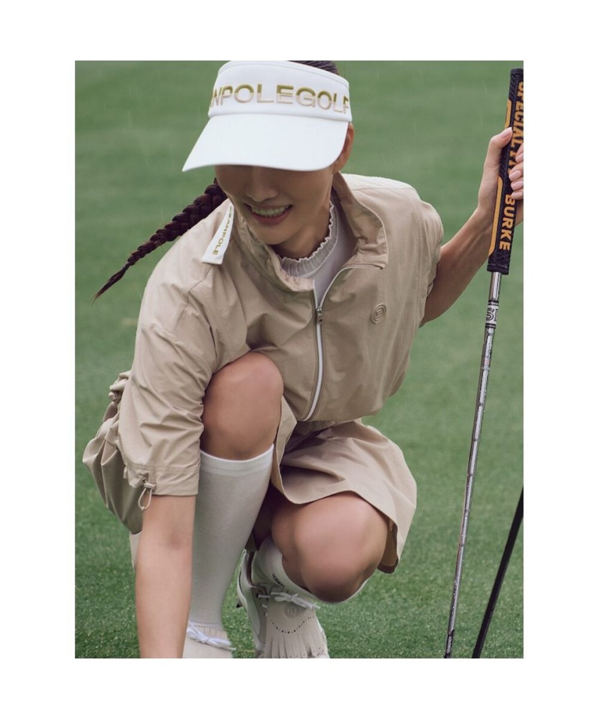 빈폴 액세서리(BEANPOLE ACCESSORY) 여성 하이핏 썬바이저 - 화이트