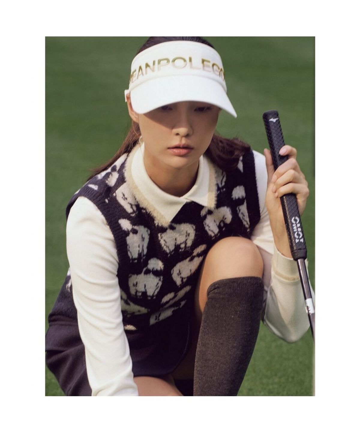 빈폴 액세서리(BEANPOLE ACCESSORY) 여성 하이핏 썬바이저 - 화이트