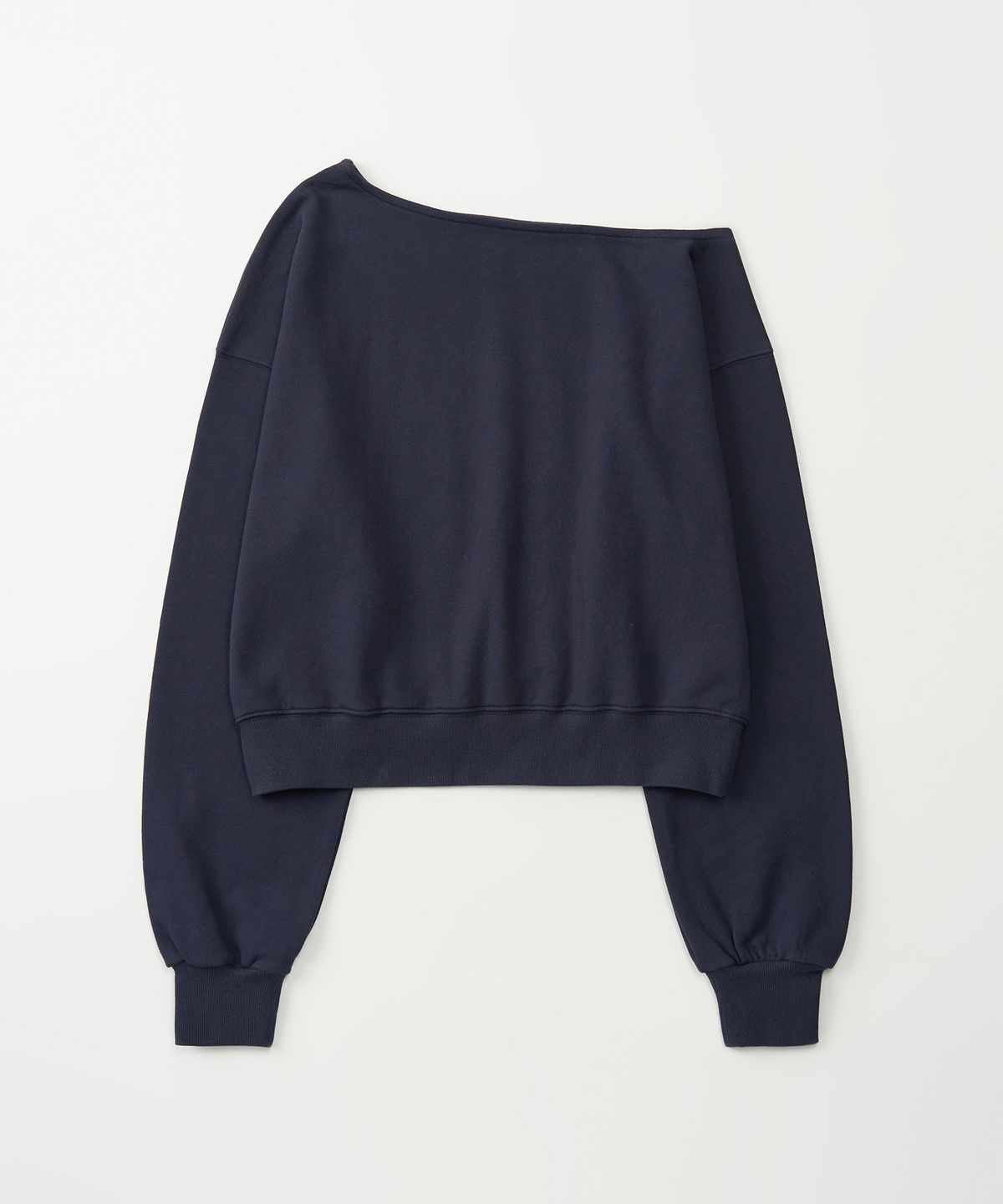 토피 우먼(TOFFEE WOMEN) W 빈티지 오프숄더 스웻 셔츠 (NAVY)
