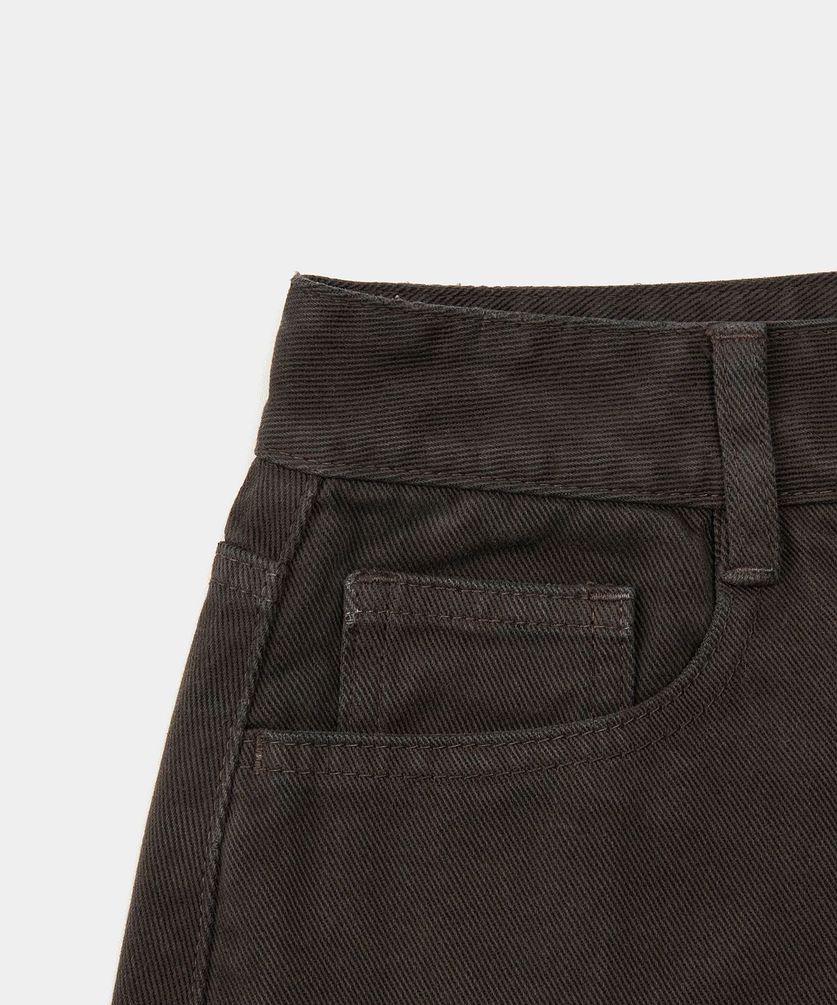 토피 우먼(TOFFEE WOMEN) W 스웨이 코튼 커브드 팬츠  (BROWN)
