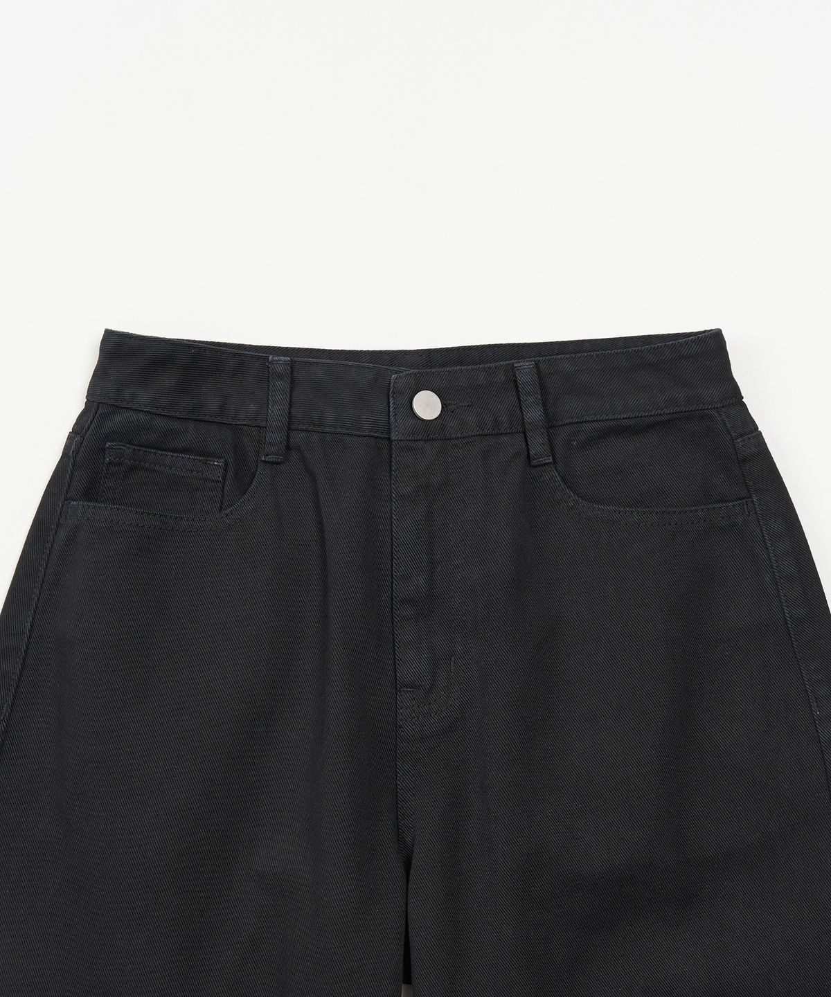 토피 우먼(TOFFEE WOMEN) W 스웨이 코튼 커브드 팬츠  (BLACK)