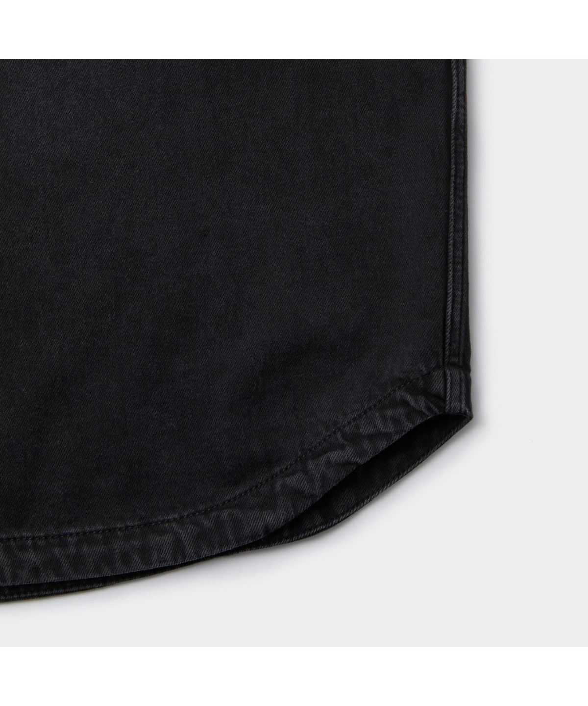 커스텀멜로우(CUSTOMELLOW) Black Oversized Fit Denim Shirt C9SAW25211BKX