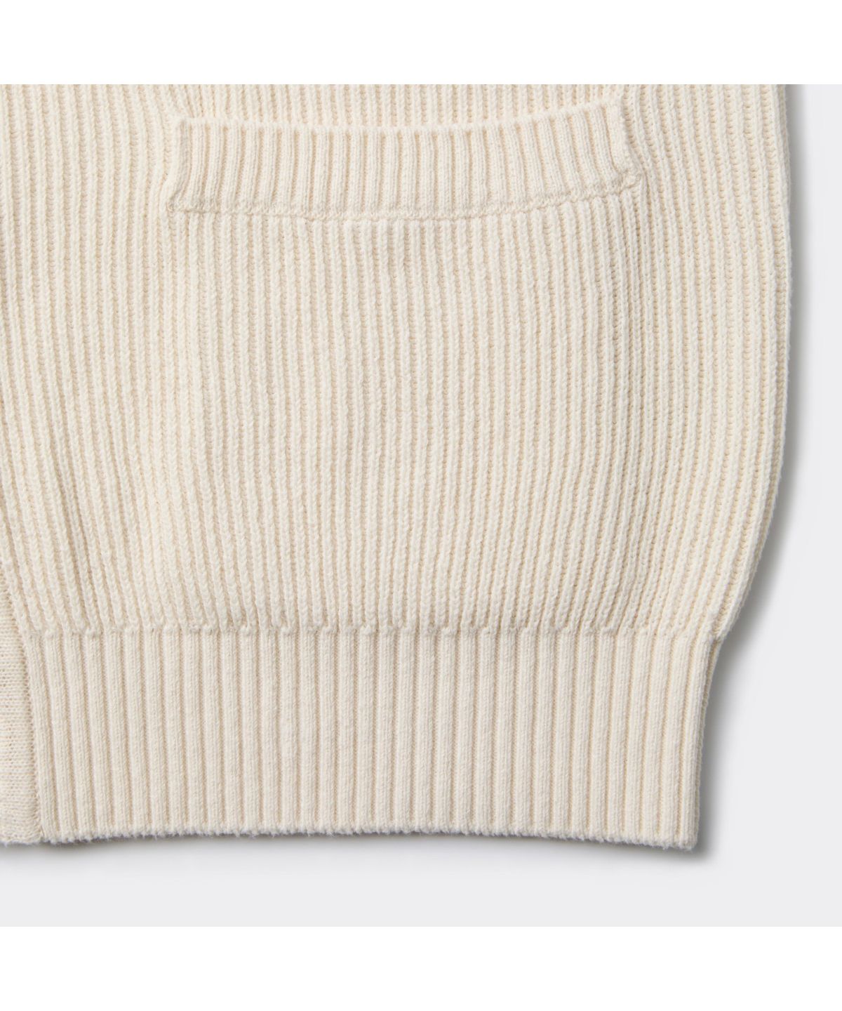 커스텀멜로우(CUSTOMELLOW) Ivory Cotton Round Cardigan C9WAW25701IVX