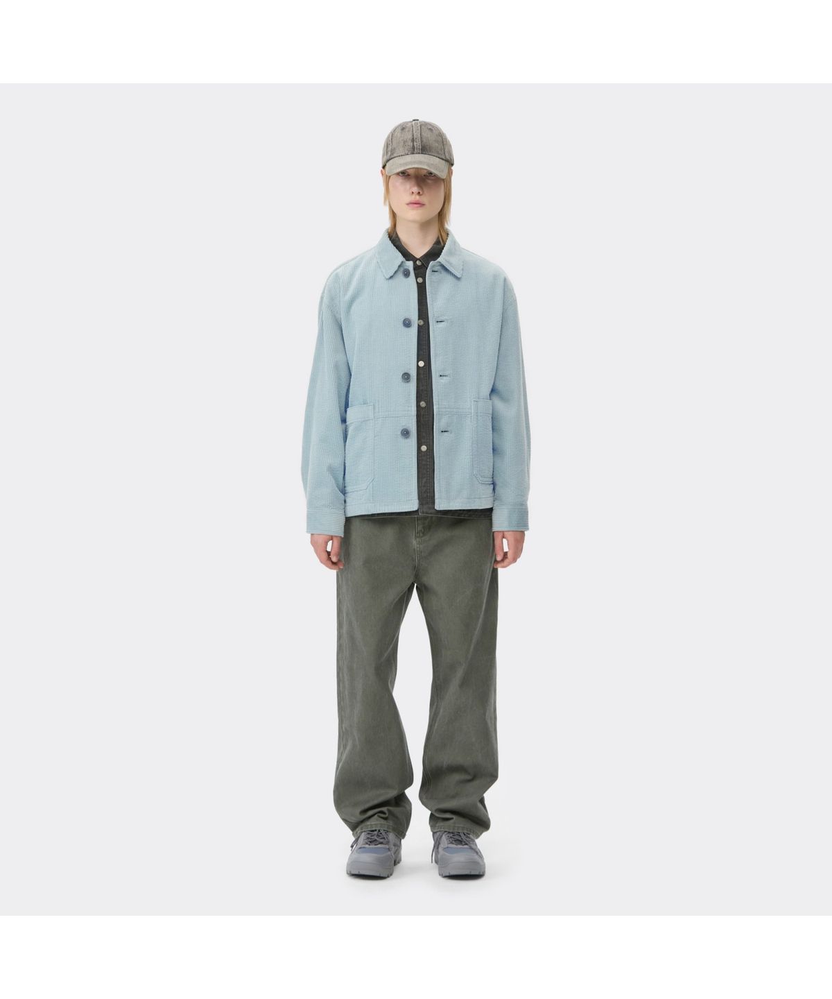 커스텀멜로우(CUSTOMELLOW) Mint Corduroy Work Jacket CWJAA25521MIX