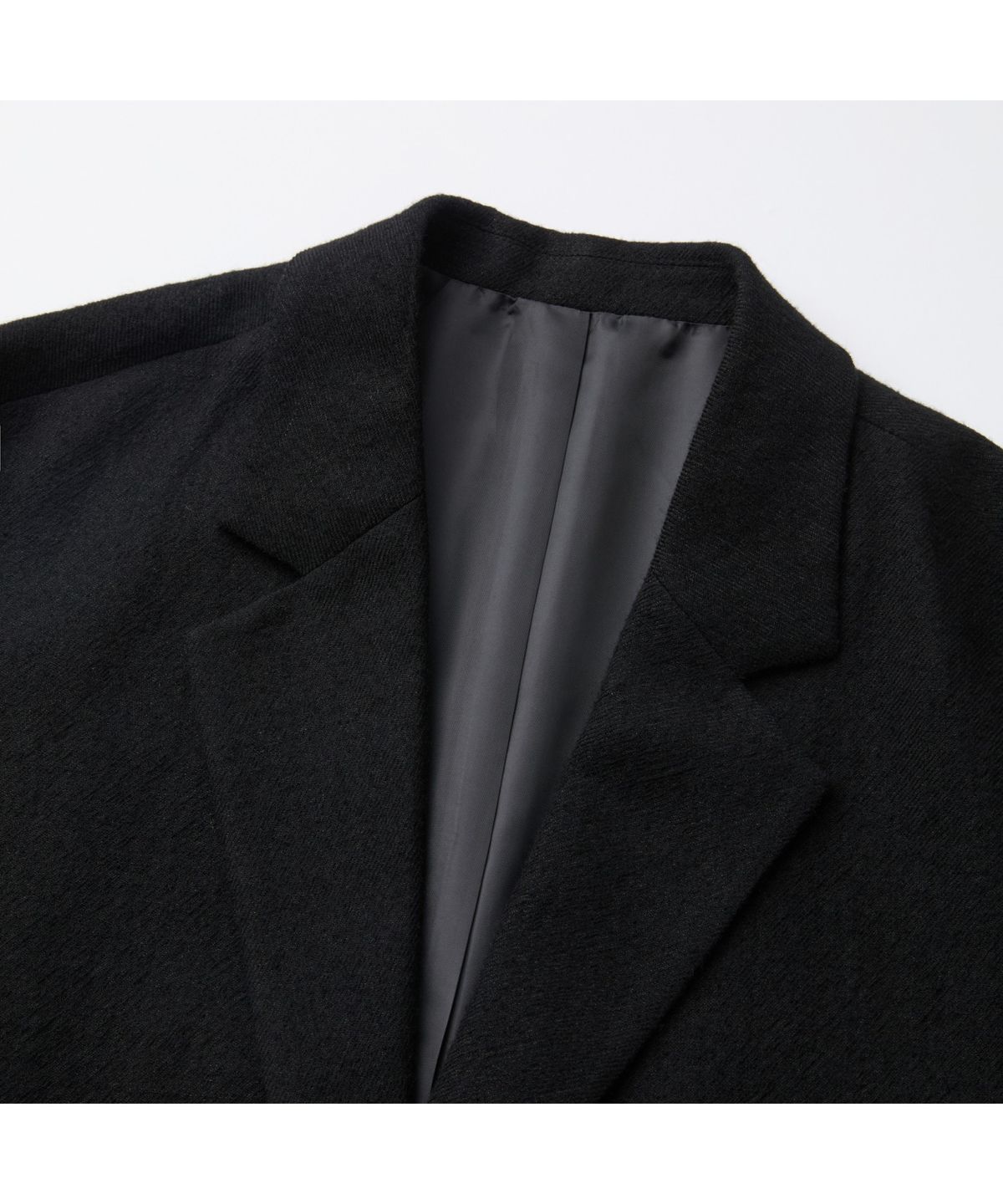 커스텀멜로우(CUSTOMELLOW) Black Oversized Fit Gauze Setup Jacket CWJAW25641BKX