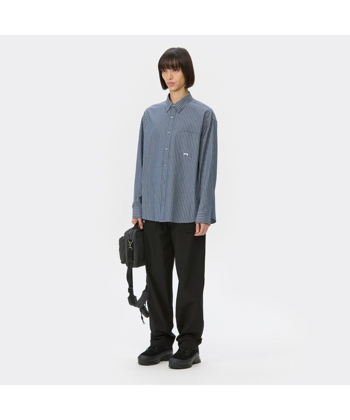 커스텀멜로우(CUSTOMELLOW) Black Cotton Fatigue Pants CWPAA25521BKX