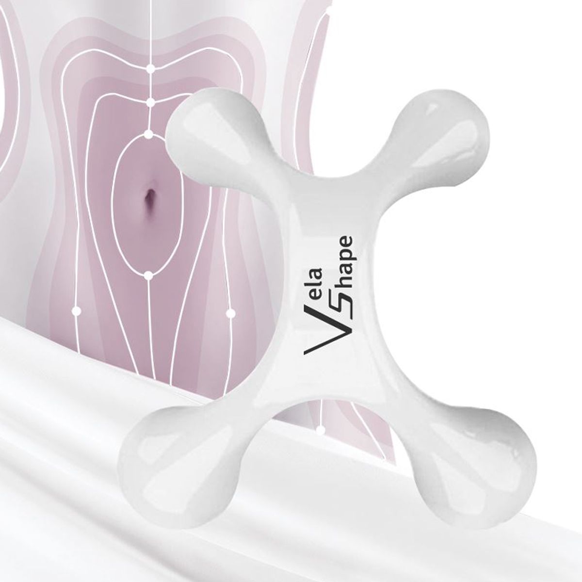벨라쉐이프(VELASHAPE) 아나시스 바디 종아리 팔뚝 괄사 림프 마사지기 + 목주름 팩 1매