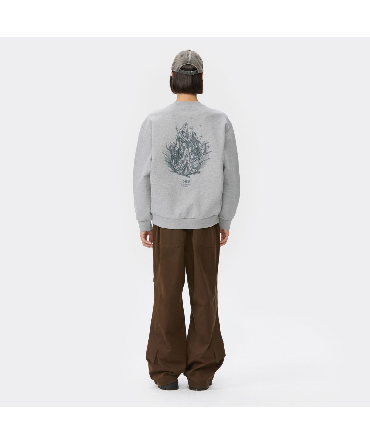 커스텀멜로우(CUSTOMELLOW) Brown Flap Detail Pants CWPAW25742BRX