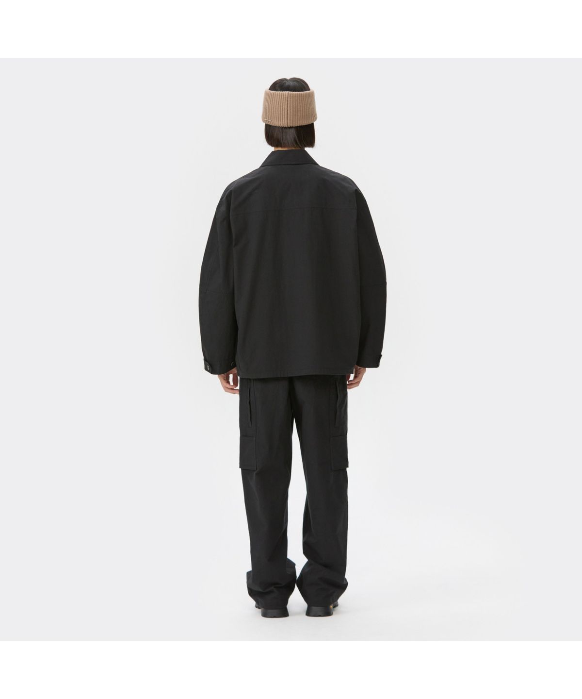 커스텀멜로우(CUSTOMELLOW) Black Cotton Pocket Outer Shirt CWSAW25305BKX