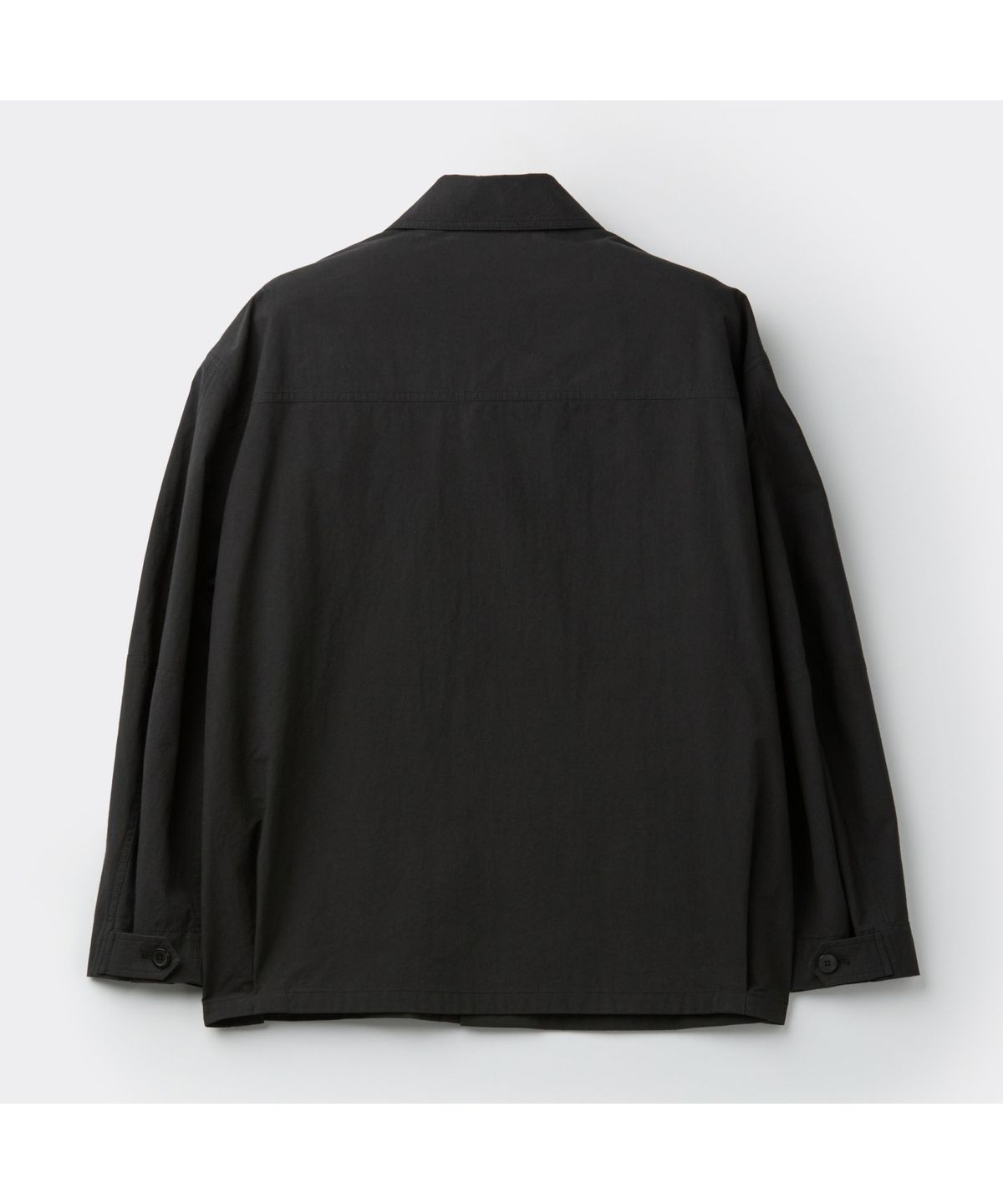 커스텀멜로우(CUSTOMELLOW) Black Cotton Pocket Outer Shirt CWSAW25305BKX