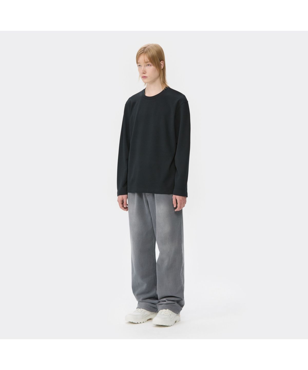 커스텀멜로우(CUSTOMELLOW) Black Texture T-shirt CWTAA25511BKX