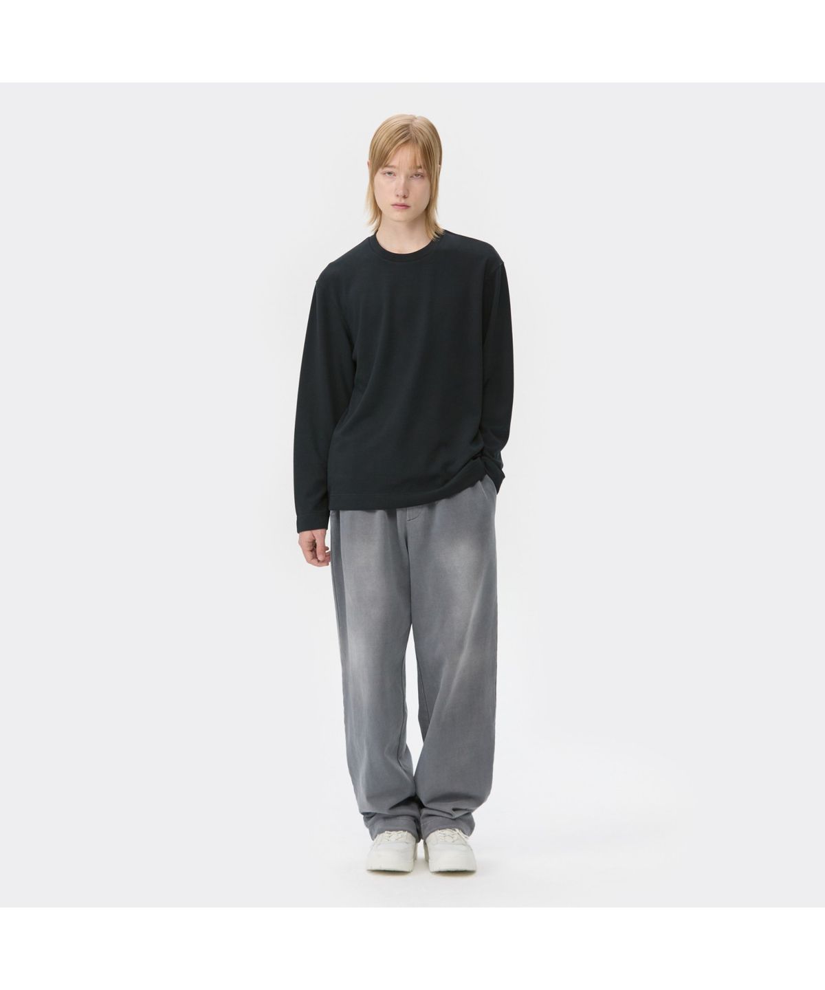 커스텀멜로우(CUSTOMELLOW) Black Texture T-shirt CWTAA25511BKX