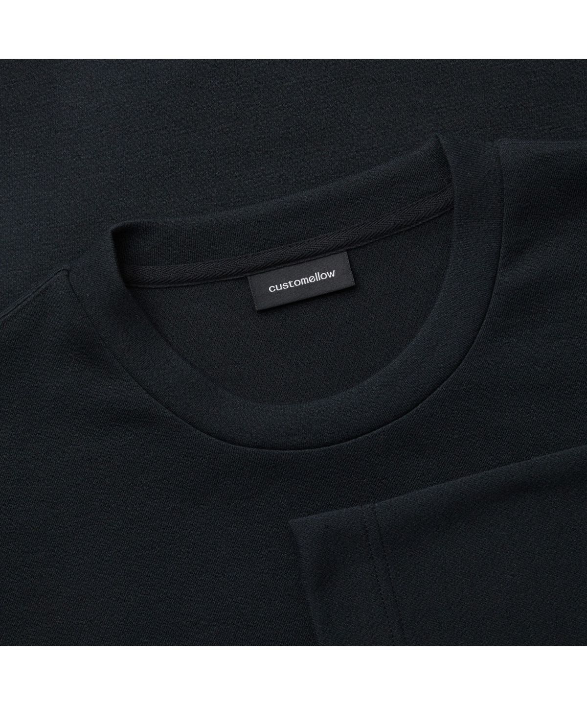 커스텀멜로우(CUSTOMELLOW) Black Texture T-shirt CWTAA25511BKX
