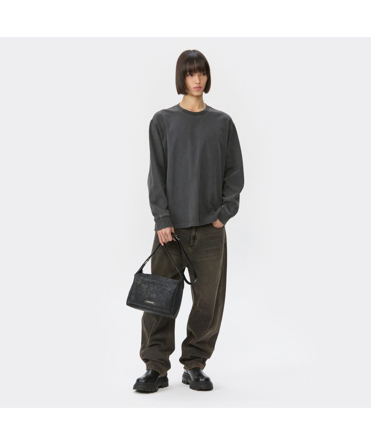 커스텀멜로우(CUSTOMELLOW) Grey Dyed T-shirt CWTAA25513GYX