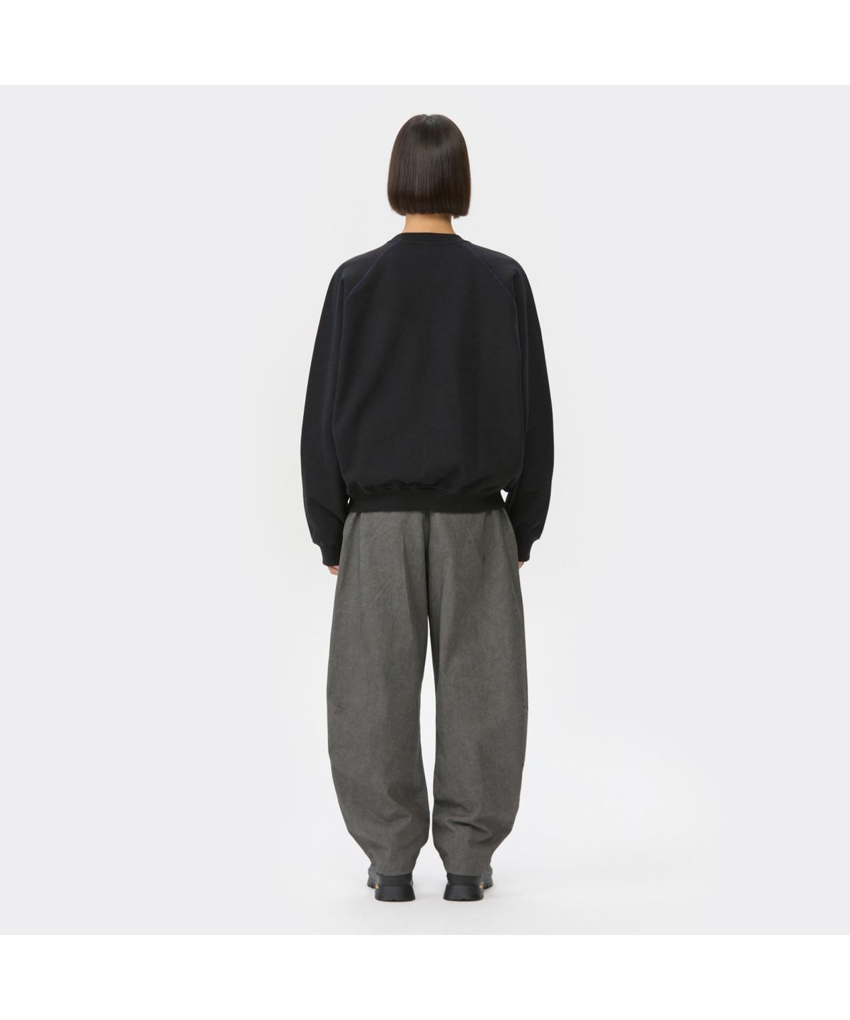 커스텀멜로우(CUSTOMELLOW) Black Two Tone Sweatshirt CWTAW25622BKX