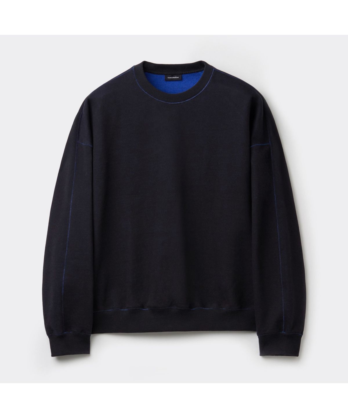 커스텀멜로우(CUSTOMELLOW) Black Two Tone Sweatshirt CWTAW25622BKX
