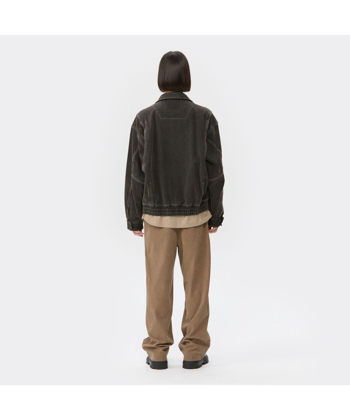 커스텀멜로우(CUSTOMELLOW) Brown Denim Detroit Jacket CWUAA25511BKX