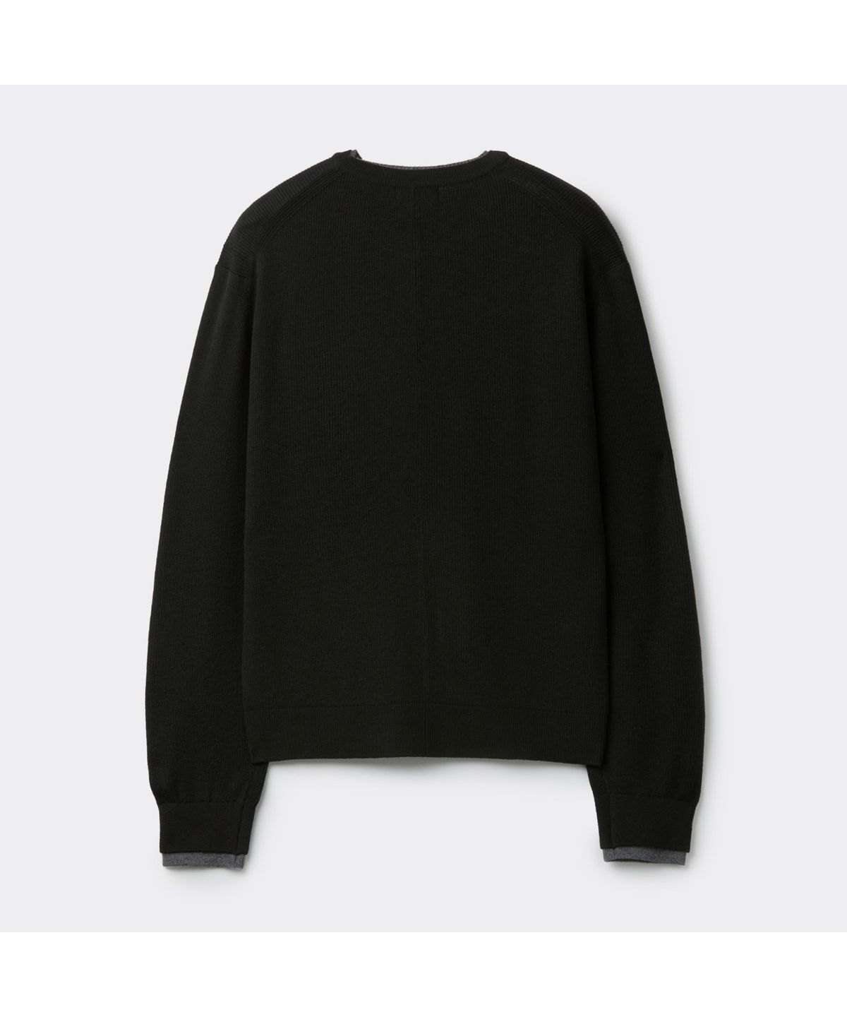 커스텀멜로우(CUSTOMELLOW) Black Layered Sweater CWWAA25611BKX
