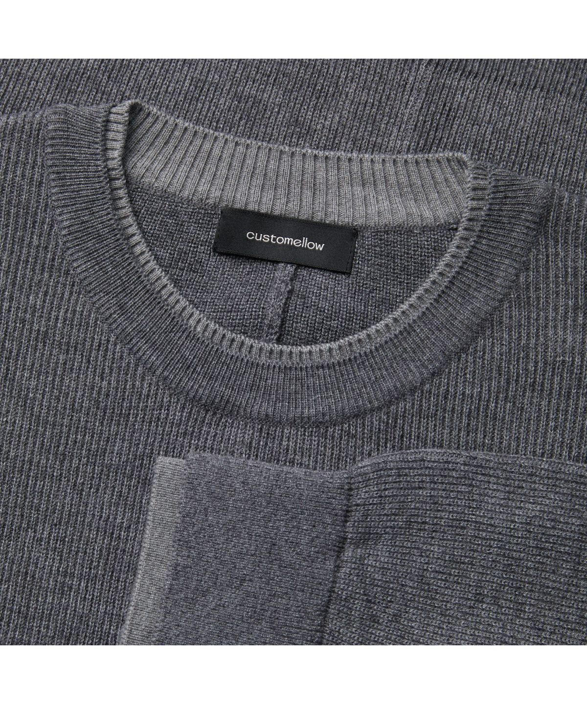 커스텀멜로우(CUSTOMELLOW) Grey Layered Sweater CWWAA25611GYX