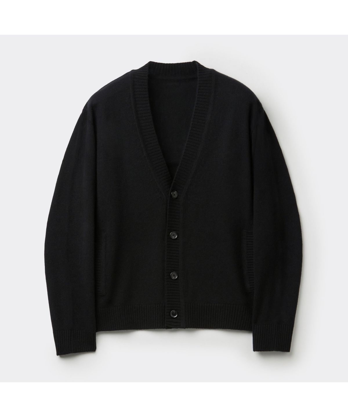 커스텀멜로우(CUSTOMELLOW) Black Raccoon Blended Cardigan CWWAW25701BKX