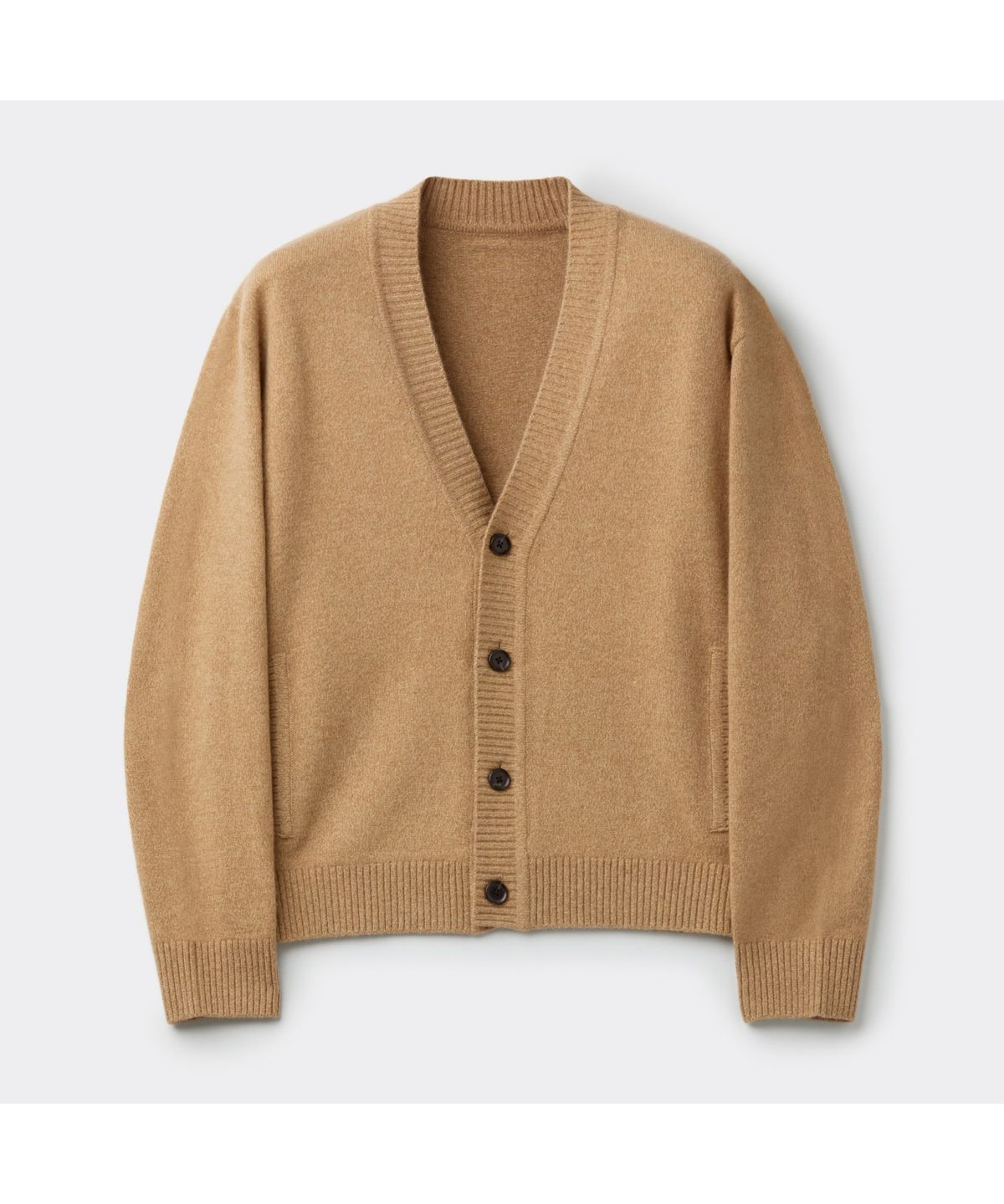 커스텀멜로우(CUSTOMELLOW) Camel Raccoon Blended Cardigan CWWAW25701CMX