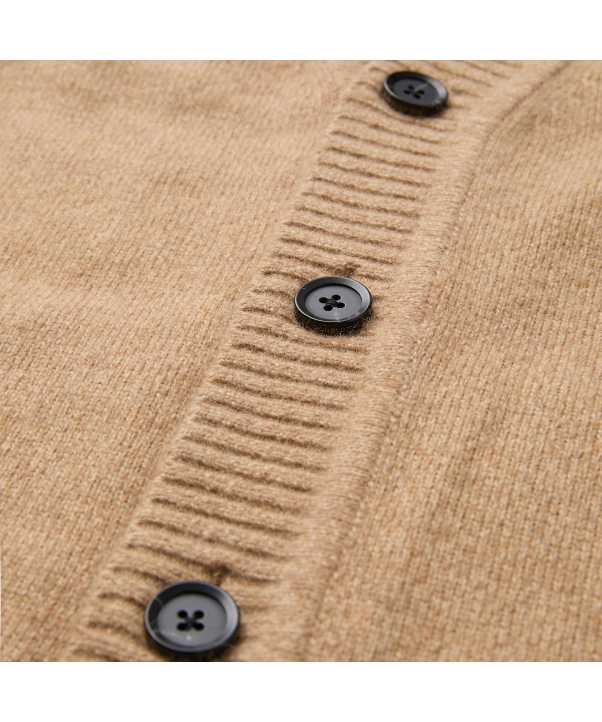 커스텀멜로우(CUSTOMELLOW) Camel Raccoon Blended Cardigan CWWAW25701CMX
