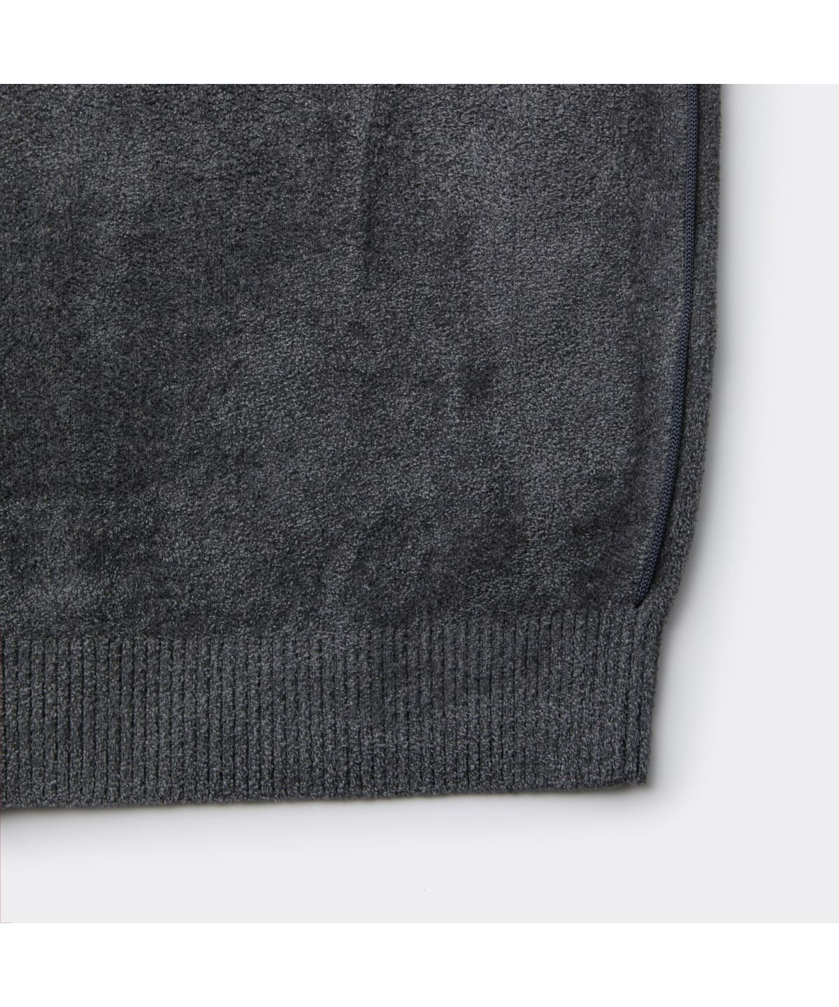 커스텀멜로우(CUSTOMELLOW) Grey Chenille Collar Cardigan CWWAW25712GYX