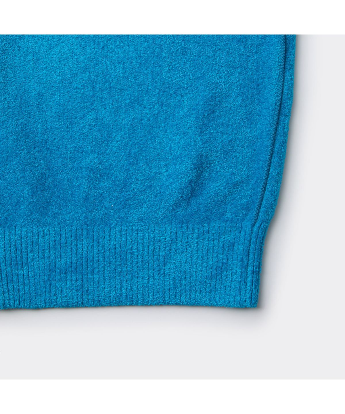 커스텀멜로우(CUSTOMELLOW) Blue Chenille Round Zip Cardigan CWWAW25713BUX