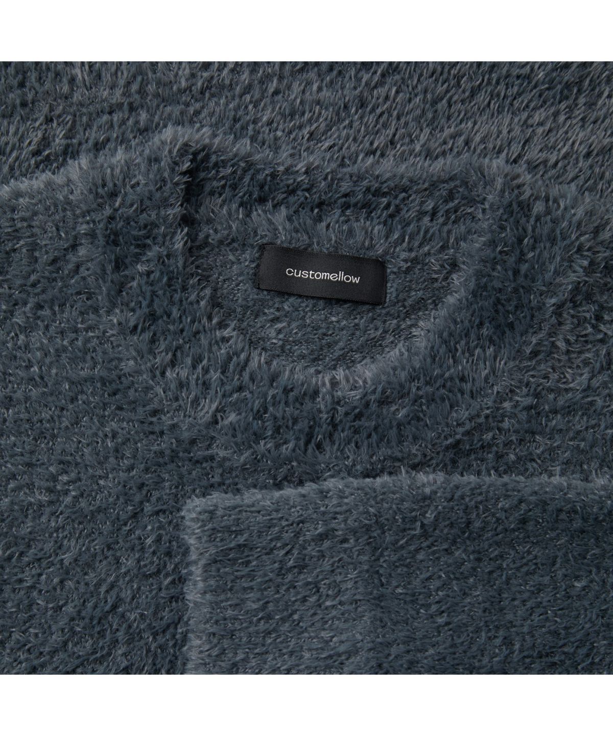 커스텀멜로우(CUSTOMELLOW) Grey Hairy Round Neck Sweater CWWAW25802GYX