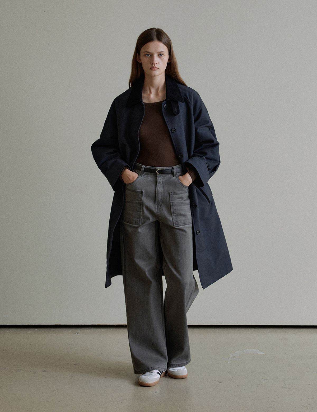 더엘로(THEELO) Dirty Washed Jeans (Gray)